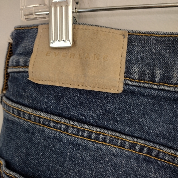 Everlane organic cotton the original cheeky Jean straight leg high rise denim - Picture 4 of 6